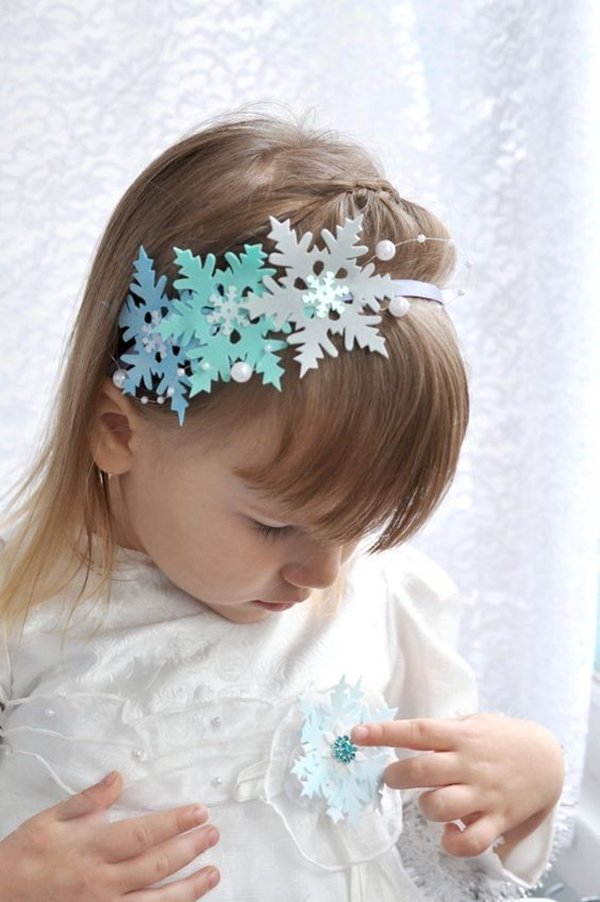 Плаття сніжинки для дівчинки на новий рік своїми руками: ідеї, фото