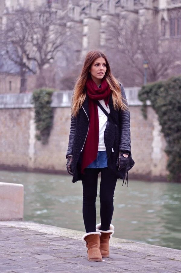 Джинсові спідниці – з чим носити взимку: як поєднати, фото модних образів