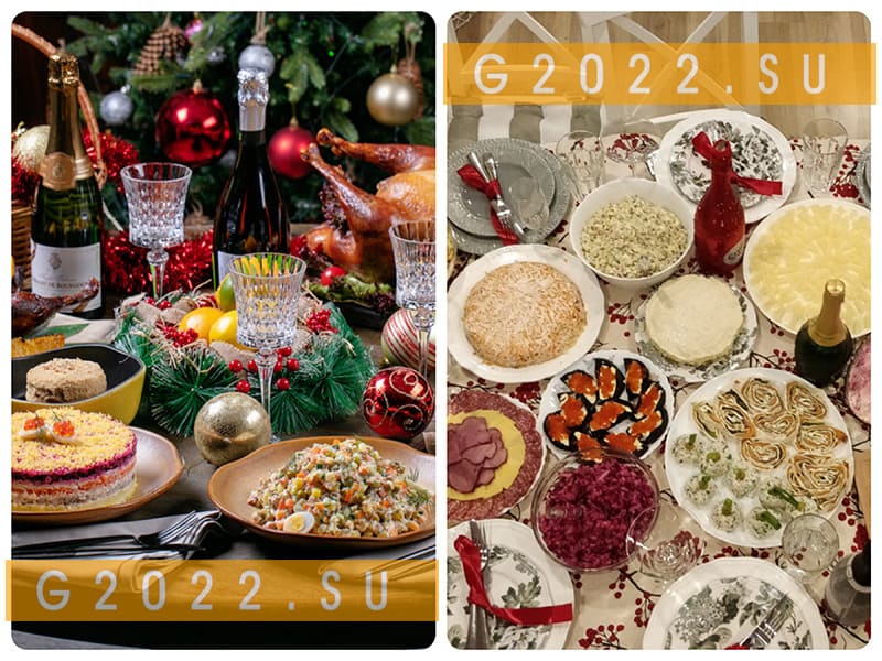 Новорічне меню на Новий 2022 рік вдома, гаряче, салати, закуски, гарніри, десерти